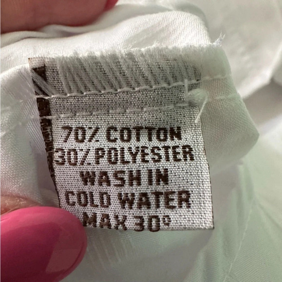 PRIDE- Rainbow Embroidered Blouse Size Medium Button Front Collar Long Sleeve - Picture 8 of 9